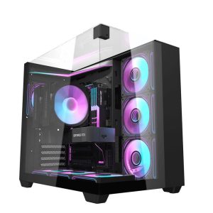 gaming pc in glass
