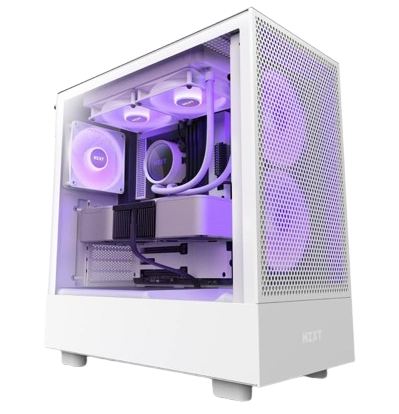 NZXT H5-mesh gaming pc white