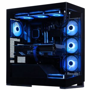 blue gaming computer